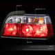 D-Motoring - Tail lights - Chrome Housing - Red Clear Lens - Plug-n-Play - Pair - BMW 318i / 323i / 325i Convertible / M3 Coupe / Convertible - 2