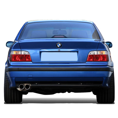 D-Motoring - Tail lights - Chrome Housing - Red Clear Lens - Plug-n-Play - Pair - BMW 318i / 323i / 325i Convertible / M3 Coupe / Convertible - 5