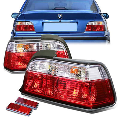 Brake Tail Lights (Clear) <br>92-99 BMW E36, 318i, 323i, 325i, 328i, M3