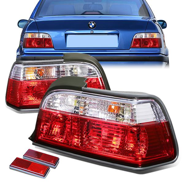 Brake Tail Lights (Clear) <br>92-99 BMW E36, 318i, 323i, 325i, 328i, M3