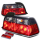 D-Motoring - Tail lights - Chrome Housing - Red Smoked Lens - Plug-n-Play - Pair - BMW 318i / 323i / 325i Convertible / M3 Coupe / Convertible - 1