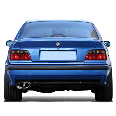 D-Motoring - Tail lights - Chrome Housing - Red Smoked Lens - Plug-n-Play - Pair - BMW 318i / 323i / 325i Convertible / M3 Coupe / Convertible - 5