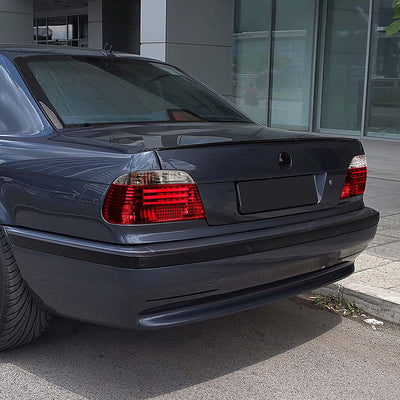 D-Motoring - Tail lights - 3D LED Bar - Chrome Housing - Red Clear Lens - Plug-n-Play - Pair - BMW 750iL / 740iL / 740i - 7