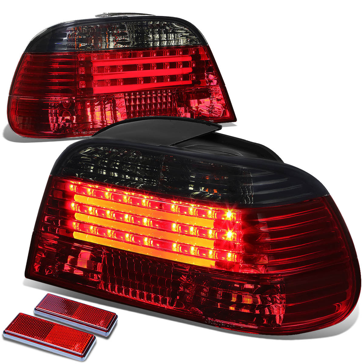  E38 前期 純正テールライト左右セット 95-01 BMW E38, 750iL, 740iL, 740i LED Bar Brake Tail Lights