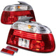 D-Motoring - Tail lights - Chrome Housing - Red Clear Lens - Plug-n-Play - Pair - BMW 528i / 540i / M5 - 1