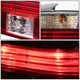 D-Motoring - Tail lights - Chrome Housing - Red Clear Lens - Plug-n-Play - Pair - BMW 528i / 540i / M5 - 3