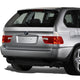 D-Motoring - Tail lights - Chrome Housing - Red Clear Lens - Plug-n-Play - Pair - 2000-2006 BMW X5 - 5
