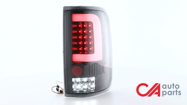 LED C-Bar Tail Lights(Black)<br>04-08 Ford F-150, Lobo