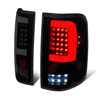 D-Motoring - 04-08 Ford F-150, Lobo  Tail Lights - 3D LED Bar - Smoked Lens - Plug-n-play - Pair - 1