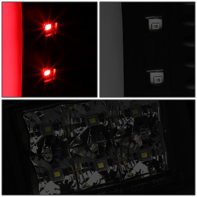 D-Motoring - 04-08 Ford F-150, Lobo  Tail Lights - 3D LED Bar - Smoked Lens - Plug-n-play - Pair - 5