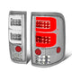 Dual LED C-Bar Tail Lights(Clear)<br>04-08 Ford F-150, Lobo