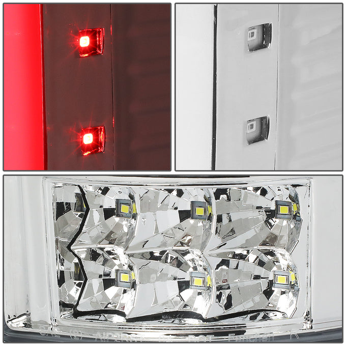 D-Motoring - 04-08 Ford F-150, Lobo  Tail Lights - 3D LED Bar - Clear Lens - Plug-n-play - Pair - 5