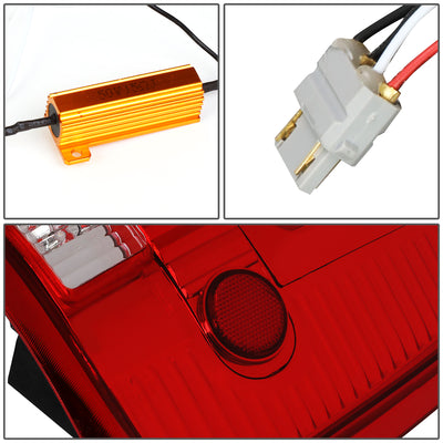 D-Motoring - 04-08 Ford F-150, Lobo Tail Lights - Full LED+Dual 3D Tube Bar - Red Lens - Plug-n-play - Pair - 6