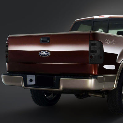 D-Motoring - 04-08 Ford F-150, Lobo Tail Lights - Full LED+Dual 3D Tube Bar - Smoked Lens - Plug-n-play - Pair - 7