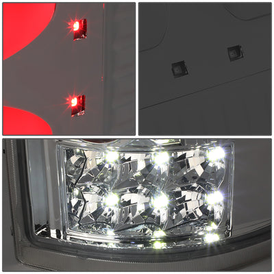 D-Motoring - 04-08 Ford F-150, Lobo Tail Lights - Full LED+Dual 3D Tube Bar - Smoked Lens - Plug-n-play - Pair - 5