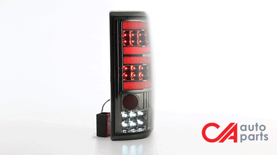 Dual LED C-Bar Tail Lights(Smoked)<br>04-08 Ford F-150, Lobo