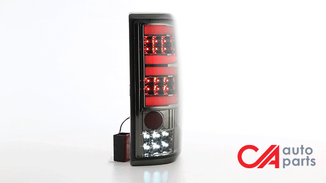 Dual LED C-Bar Tail Lights(Smoked)<br>04-08 Ford F-150, Lobo