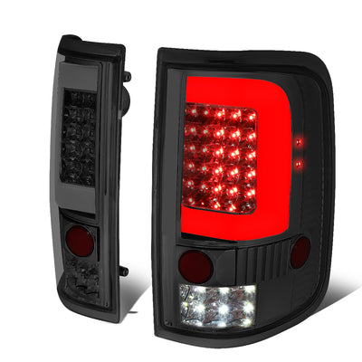 D-Motoring - 04-08 Ford F-150, Lobo  Tail Lights - 3D LED Bar - Smoked Lens - Plug-n-play - Pair - 1
