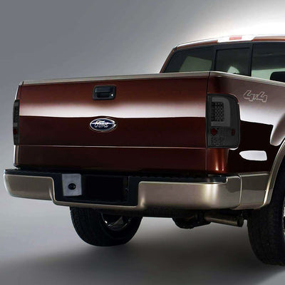 D-Motoring - 04-08 Ford F-150, Lobo  Tail Lights - 3D LED Bar - Smoked Lens - Plug-n-play - Pair - 7