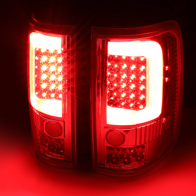 D-Motoring - 04-08 Ford F-150, Lobo  Tail Lights - 3D LED Bar - Smoked Lens - Plug-n-play - Pair - 3