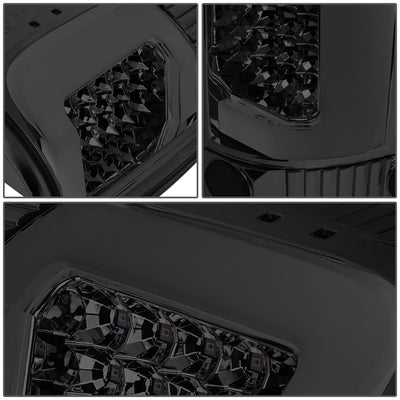D-Motoring - 04-08 Ford F-150, Lobo  Tail Lights - 3D LED Bar - Smoked Lens - Plug-n-play - Pair - 4