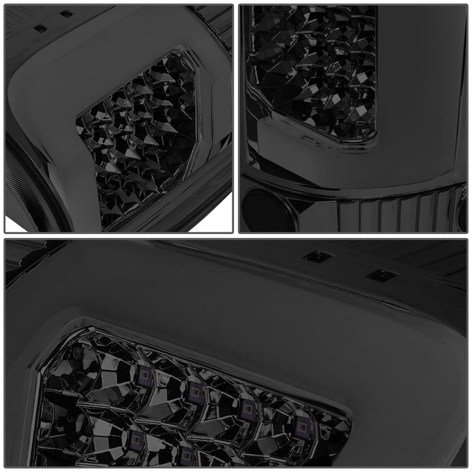 D-Motoring - 04-08 Ford F-150, Lobo  Tail Lights - 3D LED Bar - Smoked Lens - Plug-n-play - Pair - 4