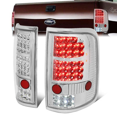 LED Tail Lights (Clear)<br>04-08 Ford F-150, Lobo