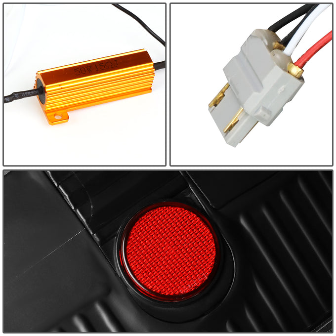 D-Motoring - 04-08 Ford F-150, Lobo Tail Lights - Full LED+Red 3D Tube Bar - Clear Lens - Plug-n-play - Pair - 6