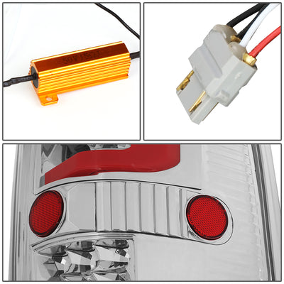 D-Motoring - 04-08 Ford F-150, Lobo Tail Lights - Full LED+Red 3D Tube Bar - Clear Lens - Plug-n-play - Pair - 6