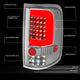 D-Motoring - 04-08 Ford F-150, Lobo  Tail Lights - Red 3D LED Bar - Clear Lens - Plug-n-play - Pair - 2