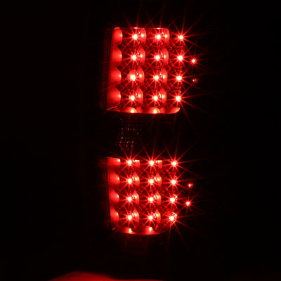 D-Motoring - Tail lights - Full LED - Black Housing - Clear Lens - Plug-n-Play - Pair - 09-14 Ford F-150 - 3