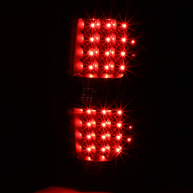 D-Motoring - Tail lights - Full LED - Black Housing - Clear Lens - Plug-n-Play - Pair - 09-14 Ford F-150 - 3