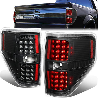 LED Tail Lights (Black)<br>09-14 Ford F150