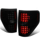 D-Motoring - Tail lights - Full LED - Black Housing - Smoked Lens - Plug-n-Play - Pair - 09-14 Ford F-150 - 1