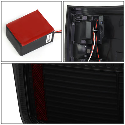 D-Motoring - Tail lights - Full LED - Black Housing - Smoked Lens - Plug-n-Play - Pair - 09-14 Ford F-150 - 5