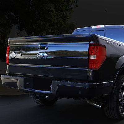D-Motoring - Tail lights - Full LED - Chrome Housing - Red Lens - Plug-n-Play - Pair - 09-14 Ford F-150 - 7