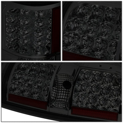 D-Motoring - Tail lights - Full LED - Chrome Housing - Smoked Lens - Plug-n-Play - Pair - 09-14 Ford F-150 - 4