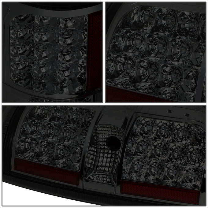 D-Motoring - Tail lights - Full LED - Chrome Housing - Smoked Lens - Plug-n-Play - Pair - 09-14 Ford F-150 - 4
