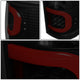 D-Motoring - Tail lights - Dual Red LED C-Bar - Black Housing - Smoked Lens - Plug-n-Play - Pair - 09-14 Ford F-150 - 4