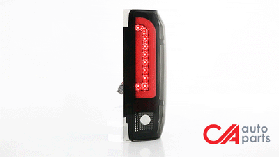 Dual LED Tail Lights (Smoked)<br>90-97 Ford F150, F250, F350, Bronco