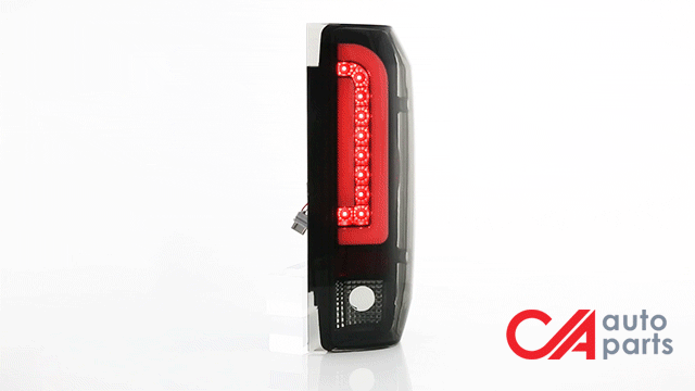 Dual LED Tail Lights (Smoked)<br>90-97 Ford F150, F250, F350, Bronco