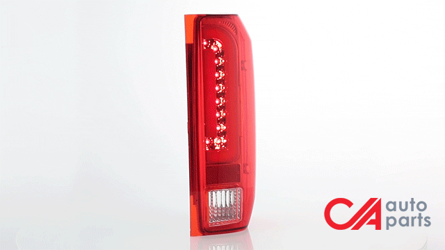 Dual LED Tail Lights (Red)<br>90-97 Ford F150, F250, F350, Bronco