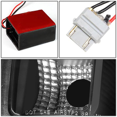 90-97 Ford F150 F250 Bronco Tail Lights - Full LED - Clear Lens - Pair - TL-F15094-LED-BK-CL - 7