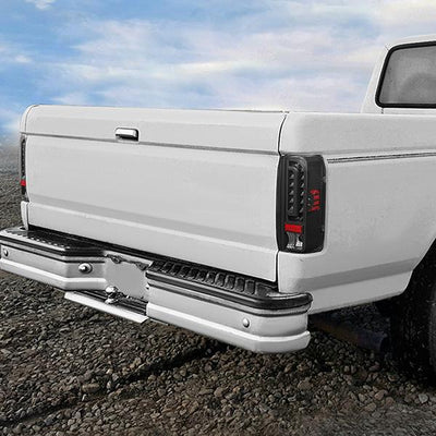 90-97 Ford F150 F250 Bronco Tail Lights - Full LED - Clear Lens - Pair - TL-F15094-LED-BK-CL - 9