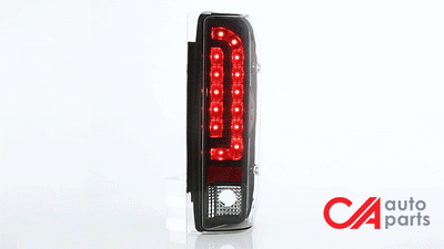 LED Tail Lights (Black)<br>90-97 Ford F150, F250, F350, Bronco