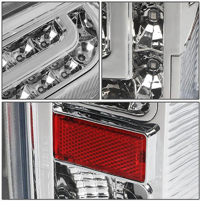 90-97 Ford F150 F250 Bronco Tail Lights - Full LED - Clear Lens - Pair - TL-F15094-LED-CH-CL - 6