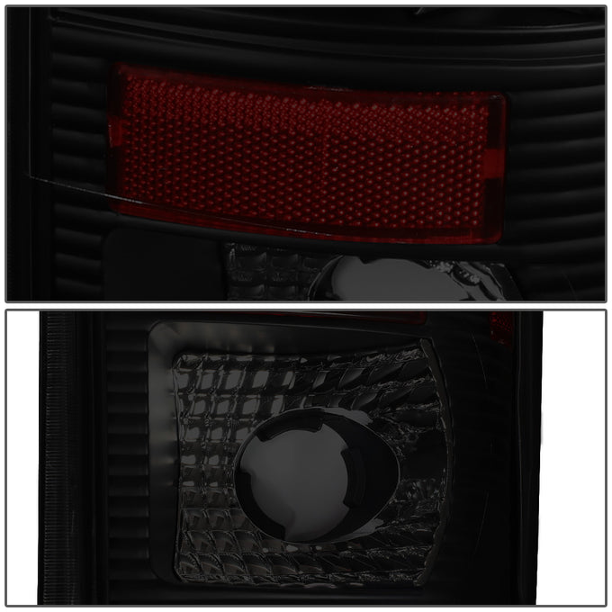 D-Motoring - Tail lights - 3D LED L-Bar - Black Housing - Smoked Lens - Plug-n-Play - Pair - Ford F-150 / F-150 Heritage / F-250 SD / F350 SD / F-450 SD / F-550 SD - 4