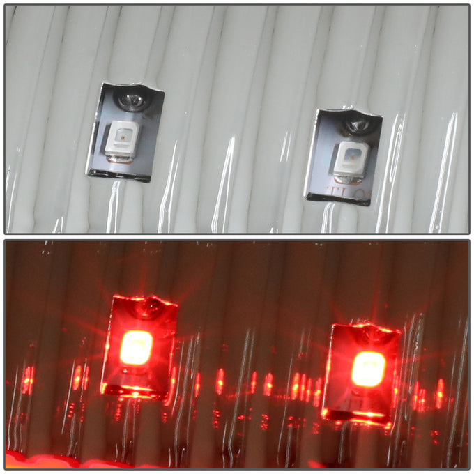 D-Motoring - Tail lights - C-Shape 3D LED - Chrome Housing - Clear Lens - Plug-n-Play - Pair - Ford F-150 / F-150 Heritage / F-250 SD / F350 SD / F-450 SD / F-550 SD - 5
