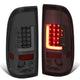 D-Motoring - Tail lights - 3D LED L-Bar - Chrome Housing - Smoked Lens - Plug-n-Play - Pair - Ford F-150 / F-150 Heritage / F-250 SD / F350 SD / F-450 SD / F-550 SD - 1
