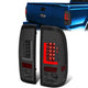 LED L-Bar Brake Tail Lights (Smoked)<br>97-07 Ford F250-F550 Super Duty